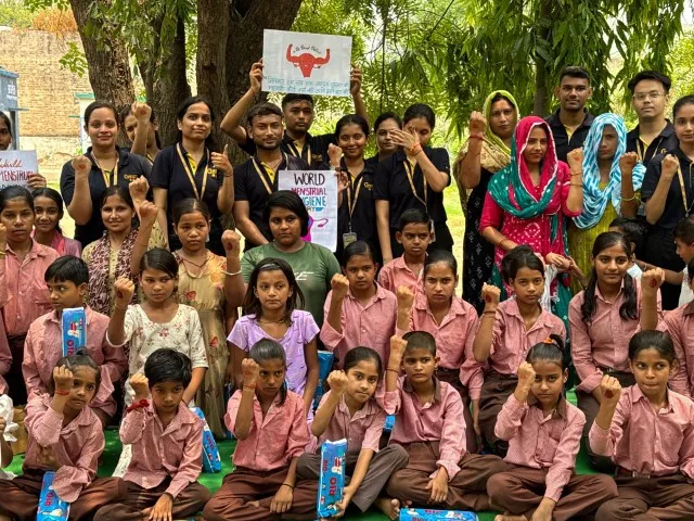 Promoting Menstrual Dignity GNIOT MBA Rural Outreach Drive